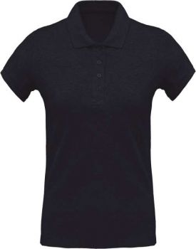 LADIES’ ORGANIC PIQUÉ SHORT-SLEEVED POLO SHIRT French Navy Heather M