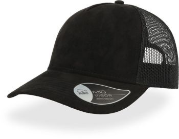 Atlantis | 5 panelová Trucker kšiltovka "Rapper Suede" black onesize