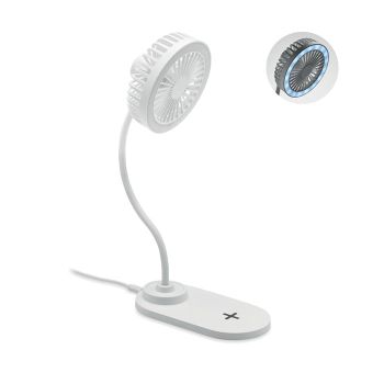 VIENTO Stolní ventilátor se světlem white