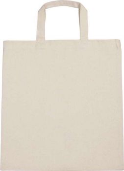 COTTON CANVAS SHOPPER BAG Natural U