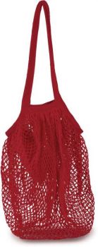 COTTON MESH GROCERY BAG Cherry Red U