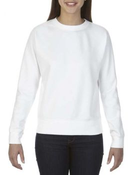 LADIES' CREWNECK SWEATSHIRT White 2XL