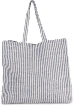 JUCO STRIPED SHOPPER BAG Iris Blue/Natural U