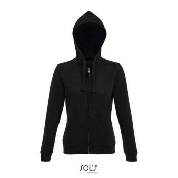 SOL'S SPIKE WOMEN - ZIP HOODIE Black S