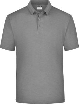 James & Nicholson | Piqué polo z těžké bavlny grey heather XXL