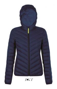 SOL'S RAY WOMEN - LIGHT HOODED DOWN JACKET French Navy L