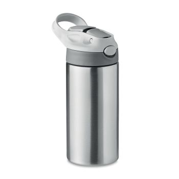 SHIKU WALL Dvoustěnná láhev 350 ml matt silver