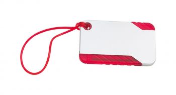 Yeq luggage tag red