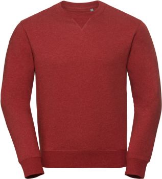 Russell | Melírovaná mikina Authentic brick red melange 3XL