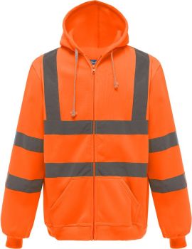 Yoko | Hi-Vis mikina s kapucí hi vis orange M