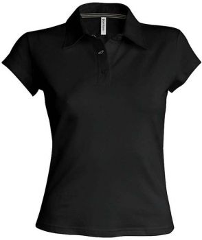 KIM - LADIES' SHORT SLEEVE POLO Black L