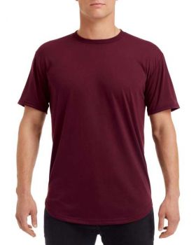 ADULT CURVE TEE Maroon S