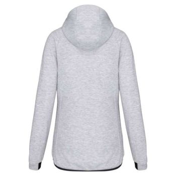 LADIES’ HOODED SWEATSHIRT Ash Heather M