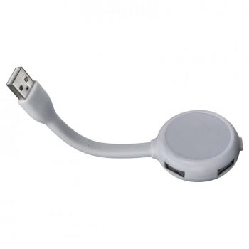 USB rozbočovač so svetlom White