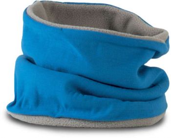 FLEECE-LINED NECKWARMER Lagoon/Light Grey U