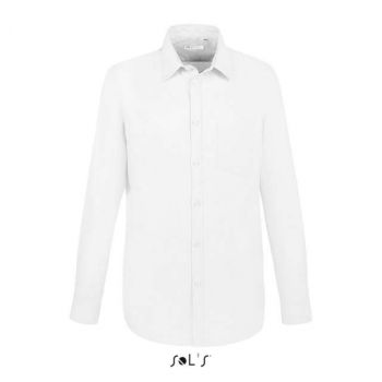 SOL'S BOSTON FIT - LONG SLEEVE OXFORD MEN'S SHIRT White M