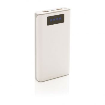 Powerbanka s displejom 10 000 mAh biela