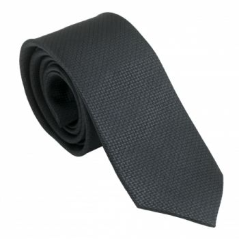 Silk Tie Uomo Dark Grey