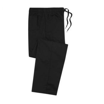 CHEF'S 'SLIM FIT' TROUSERS Black M