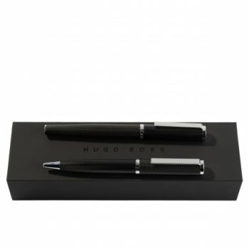 Set Formation Herringbone Chrome (ballpoint pen & fountain pen)