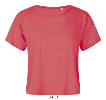 SOL'S MAEVA - WOMEN'S CROP TOP Neon Coral 2