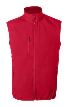 Jandro RPET softshellová vesta red  XL