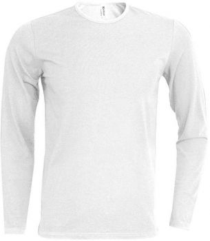 HELIOS - MEN'S LONG SLEEVE CREW NECK T-SHIRT White 3XL