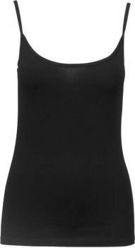 LADIES' STRAPPY TANK TOP Black S