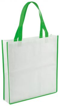 Sorak shopping bag white , green