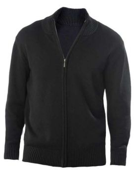 FULL ZIP CARDIGAN Black S