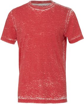 Bella + Canvas | Unisex tričko red acid wash XS