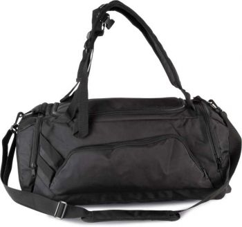 CONVERTIBLE GYM BAG/BACKPACK Black/Black U