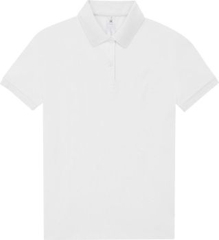 B&C | Dámské piqué polo white M