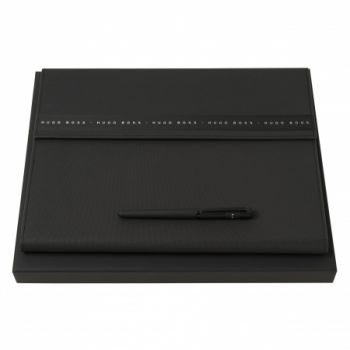 Set Ribbon Black (fountain pen & folder A4)