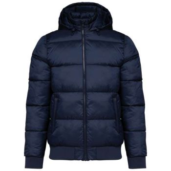 UNISEX RECYCLED RIPSTOP JACKET WITH HOOD Navy L