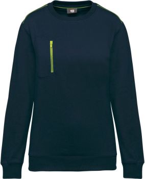 Kariban | Pracovní mikina "Day-to-Day" navy/fluorescent yellow L