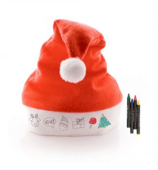 Rupler Christmas colouring set red