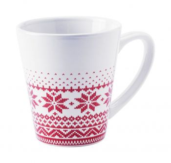 Nuglex Christmas mug white , red