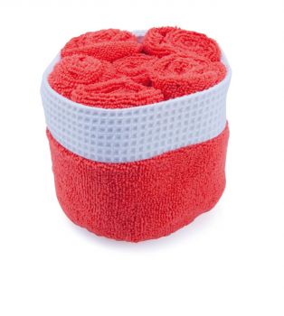 Tekla towel set red