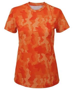 WOMEN'S HEXOFLAGE™ PERFORMANCE T-SHIRT Camo Orange L