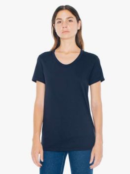 WOMEN'S POLY-COTTON SHORT SLEEVE T-SHIRT Navy M