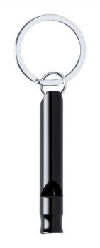 Debrant keyring with whistle black