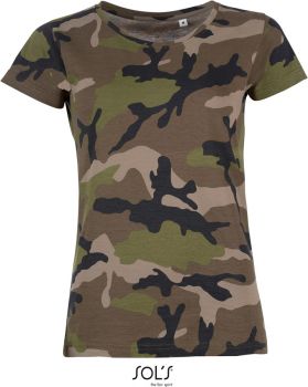 SOL'S | Dámské maskáčové tričko camo S