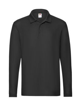 Premium Long Sleeve polokošeľa black  M