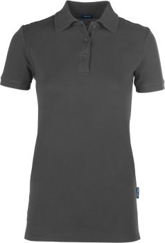 HRM | Dámské Luxury Stretch polo dark grey 4XL