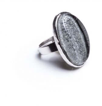 Hansok adjustable ring silver