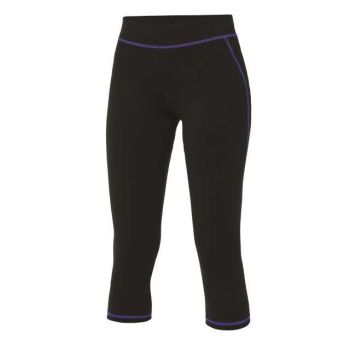 WOMEN'S COOL CAPRI Jet Black/Purple L