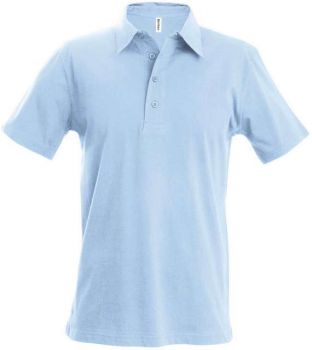 MEN'S JERSEY POLO SHIRT Sky Blue XL