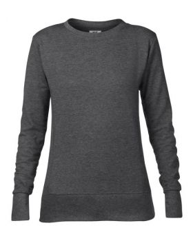 WOMEN’S MID-SCOOP FRENCH TERRY Heather Dark Grey S