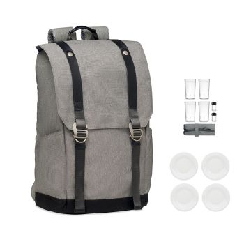 COZIE Piknikový batoh pro 4 osoby grey